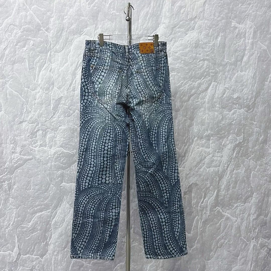 Louis Vuitton louis vuitton casual denim pants with dots Size 33" - 4 Thumbnail