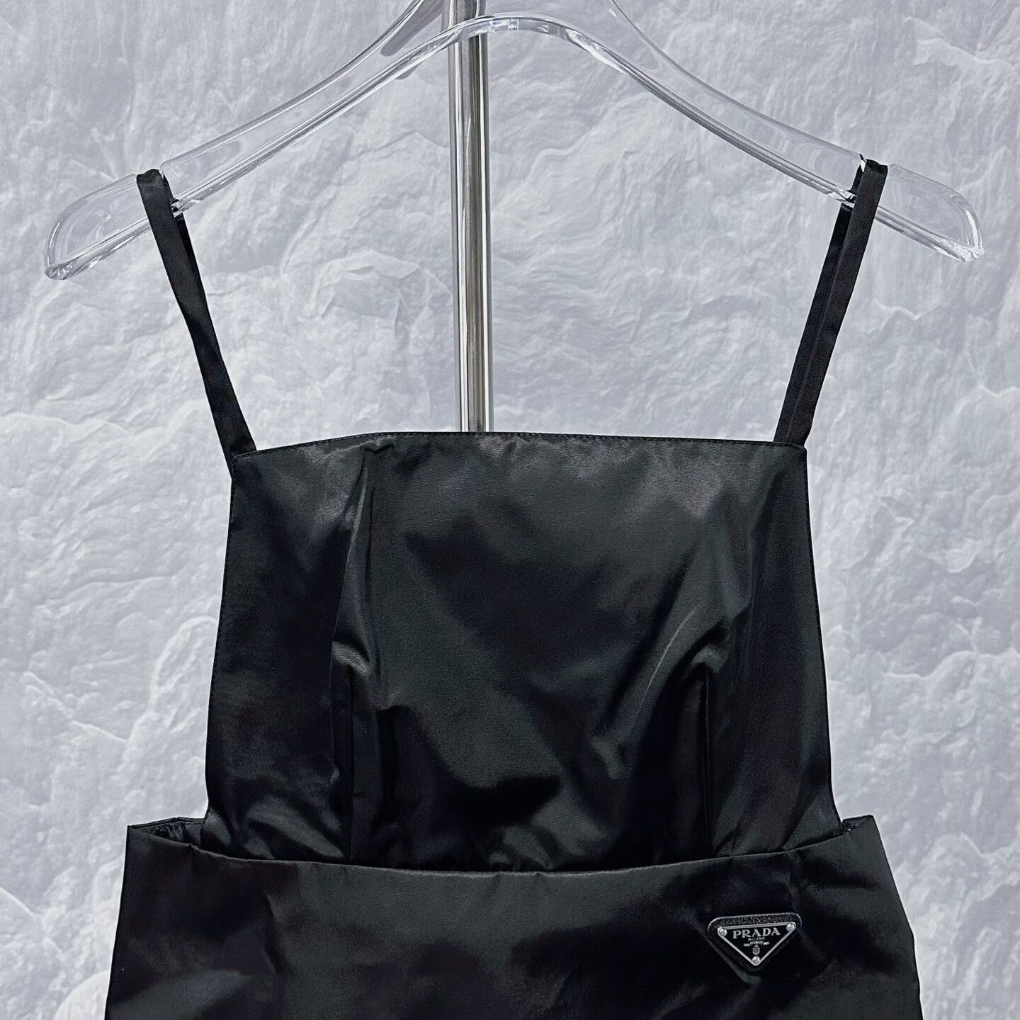 Prada prada black open-back spaghetti strap dress Size M / US 6-8 / IT 42-44 - 2 Thumbnail