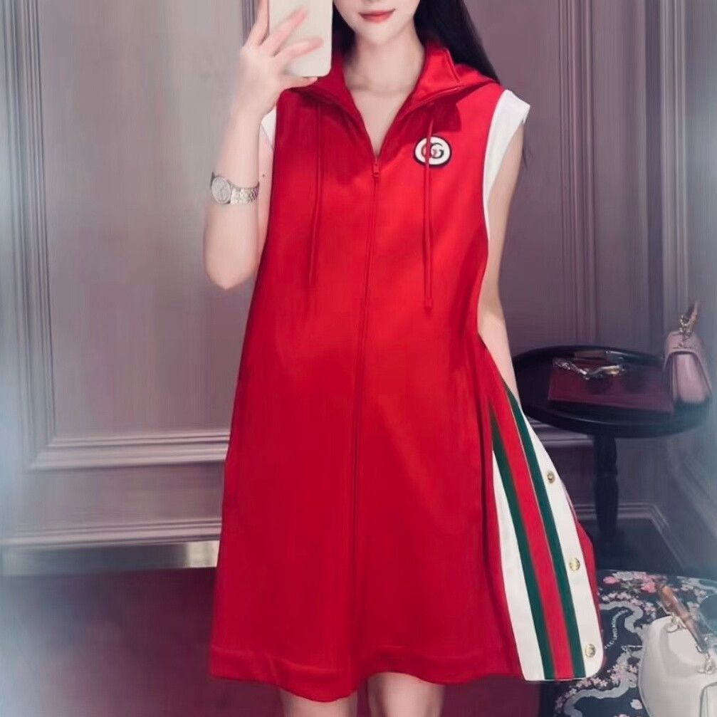Gucci gucci color-blocked sleeveless hooded dress Size M / US 6-8 / IT 42-44 - 6 Thumbnail