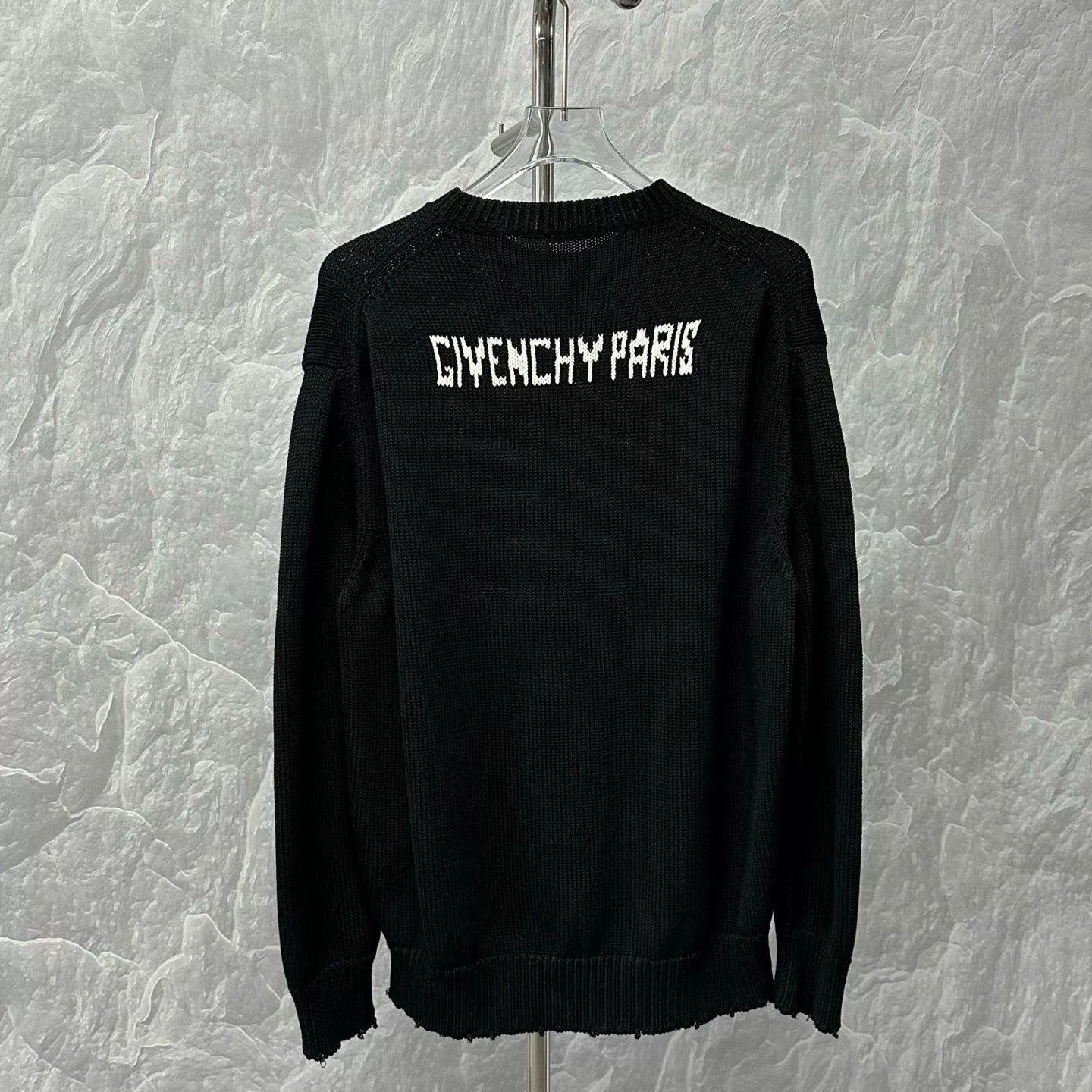Givenchy givenchy logo knitted sweater in black Size US M / EU 48-50 / 2 - 4 Thumbnail
