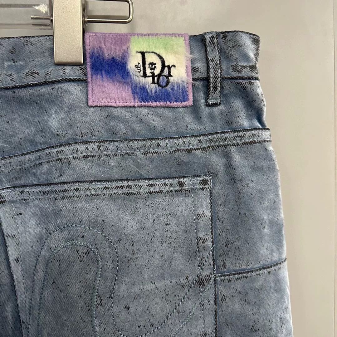 Dior blue distressed shorts by Dior collaboration Size US 36 / EU 52 - 3 Thumbnail