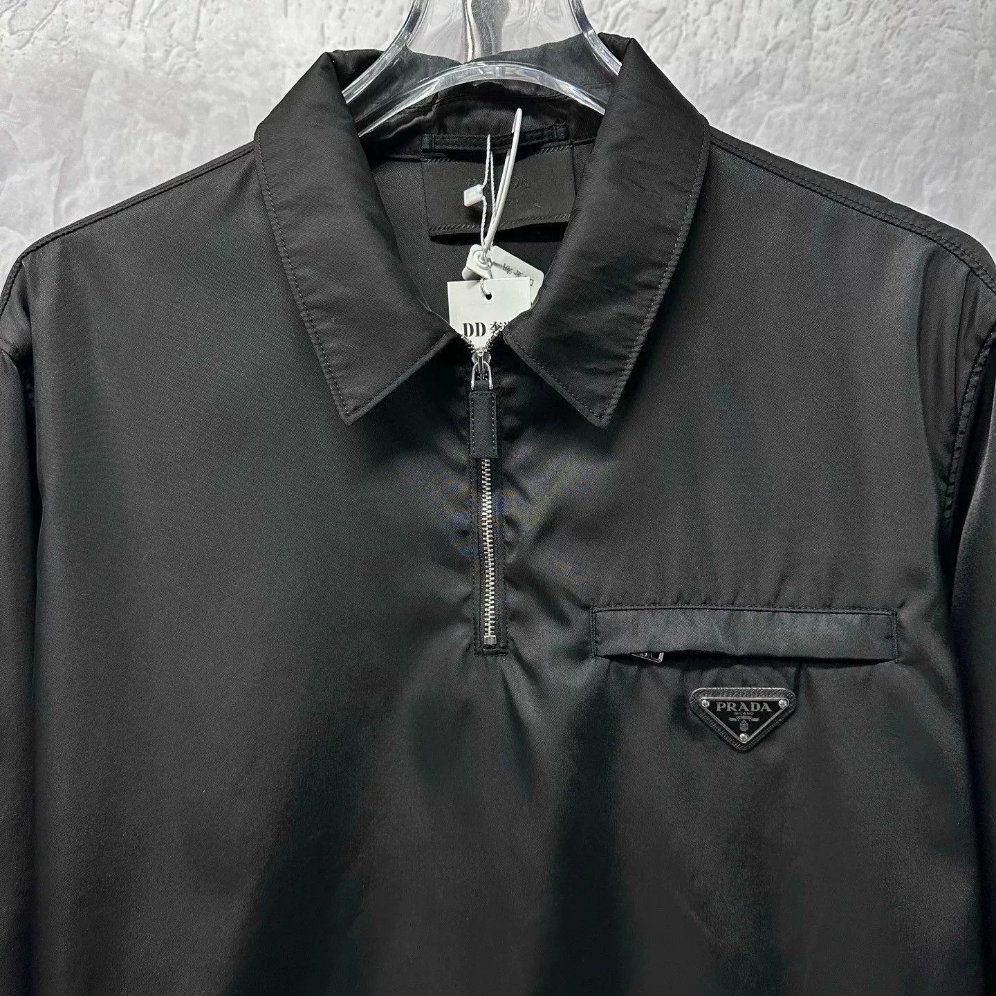 Prada prada half-zip long sleeve shirt Size US L / EU 52-54 / 3 - 2 Thumbnail
