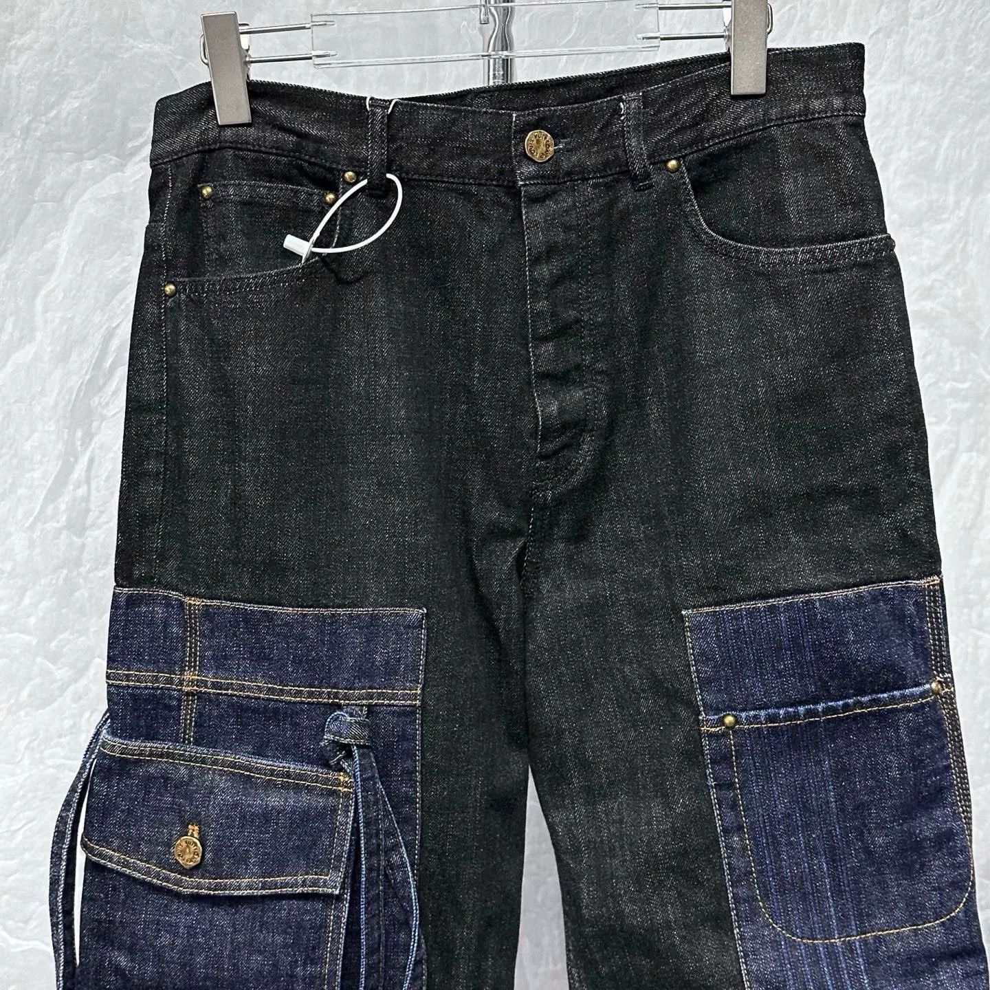 Louis Vuitton Louis Vuitton Patchwork Pocket Denim Pants Size 38" / US 16 / IT 52 - 2 Thumbnail