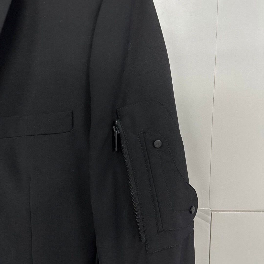 Dior black saddle pocket blazer jacket Size US L / EU 52-54 / 3 - 3 Thumbnail