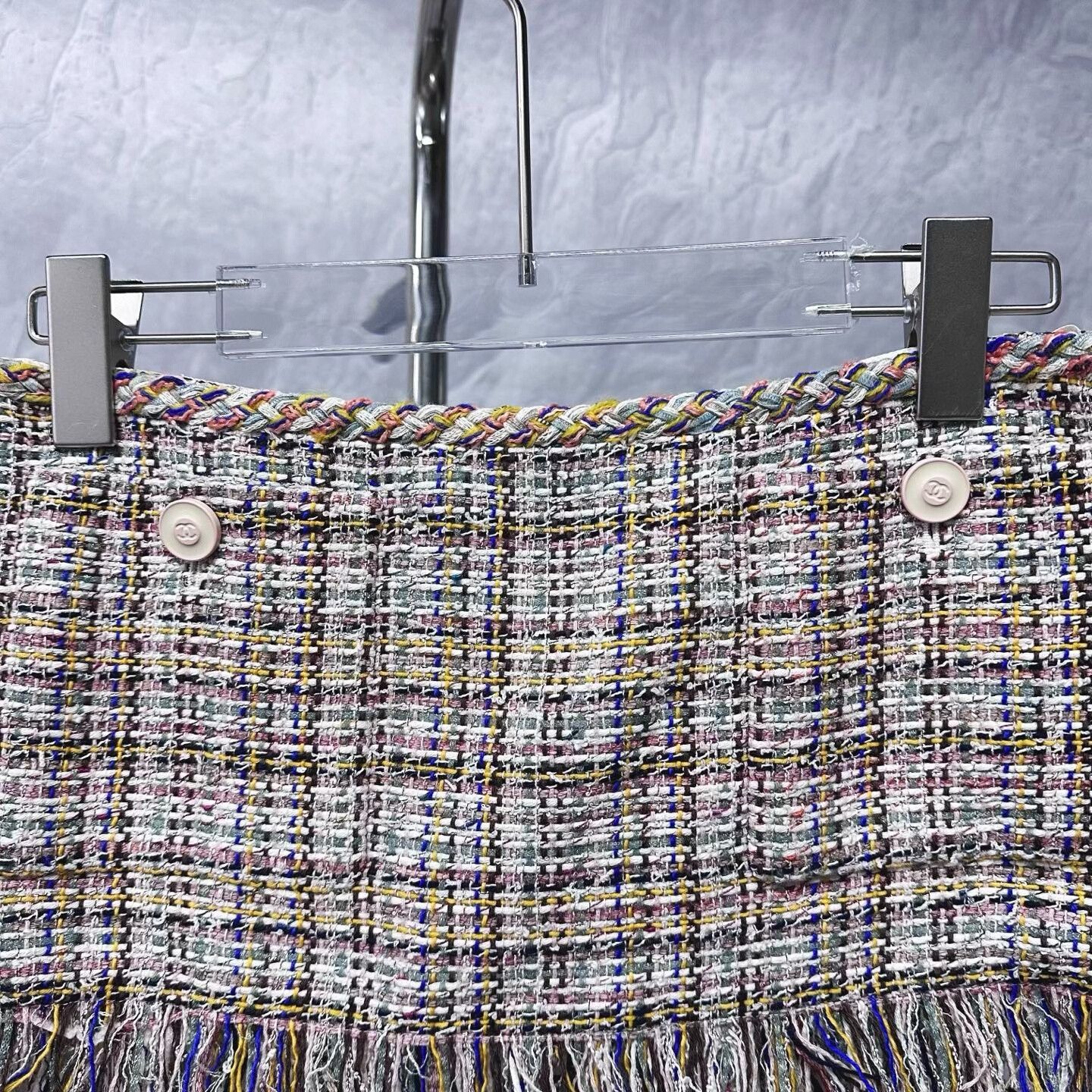 Chanel Chanel Tweed Fringed Mini Skirt Size 36 Size 36" / US 14 / IT 50 - 2 Thumbnail