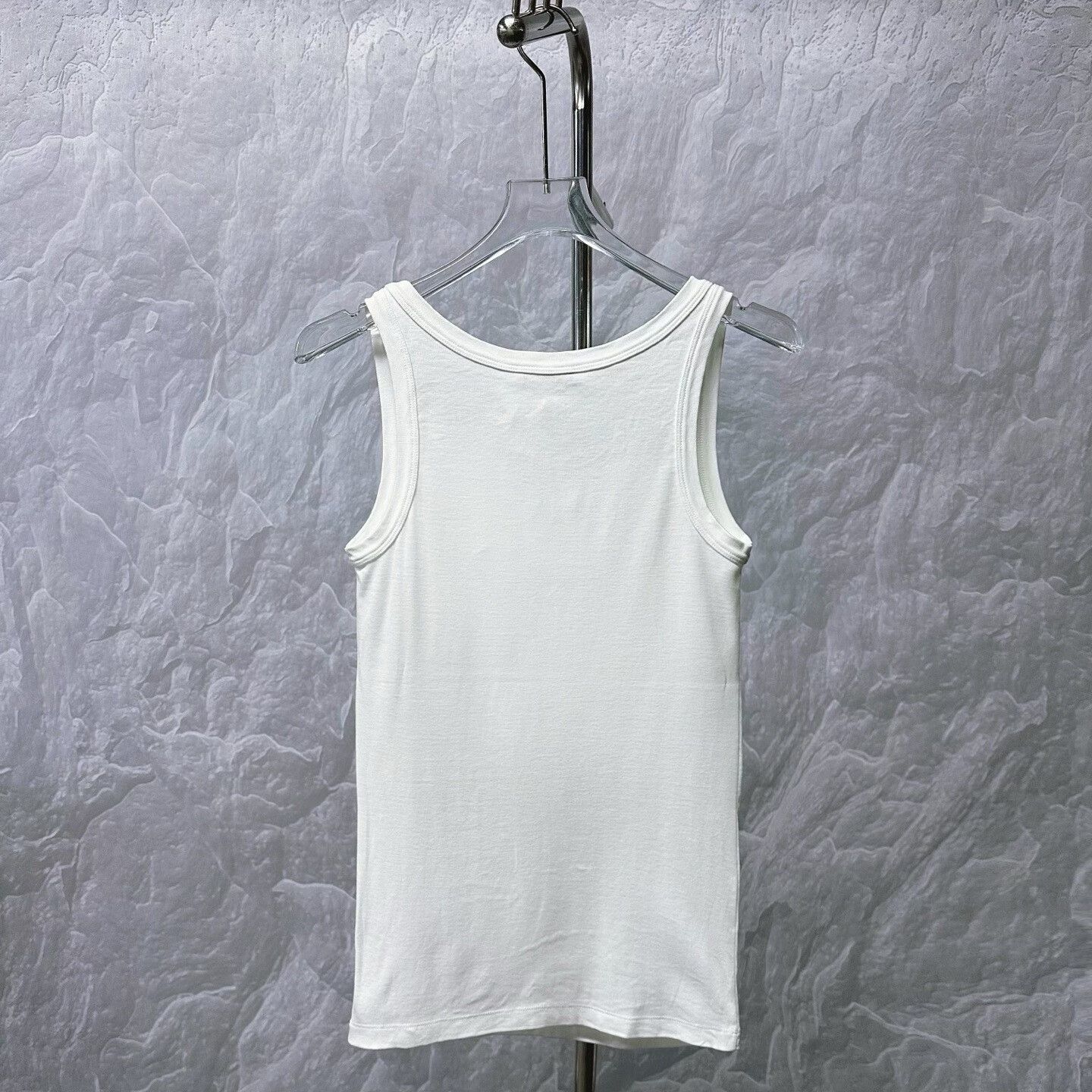 Prada prada white tank top with logo Size S / US 4 / IT 40 - 4 Thumbnail