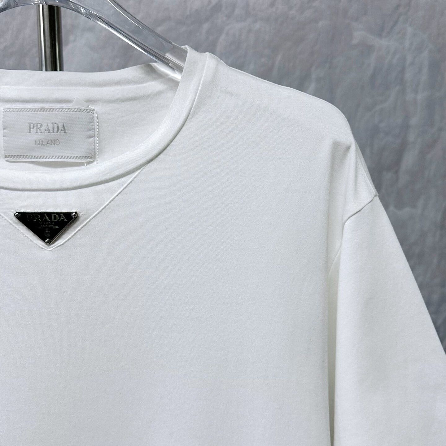 Prada prada logo short sleeve shirt in white Size US XL / EU 56 / 4 - 3 Thumbnail
