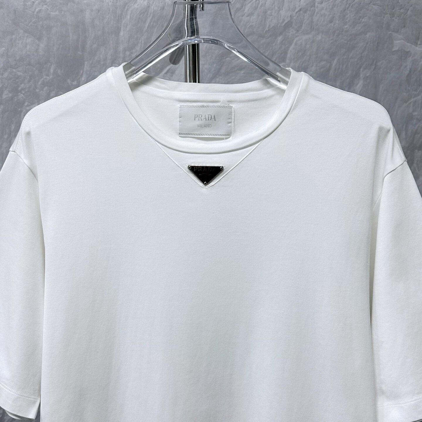 Prada prada logo short sleeve shirt in white Size US XL / EU 56 / 4 - 2 Thumbnail