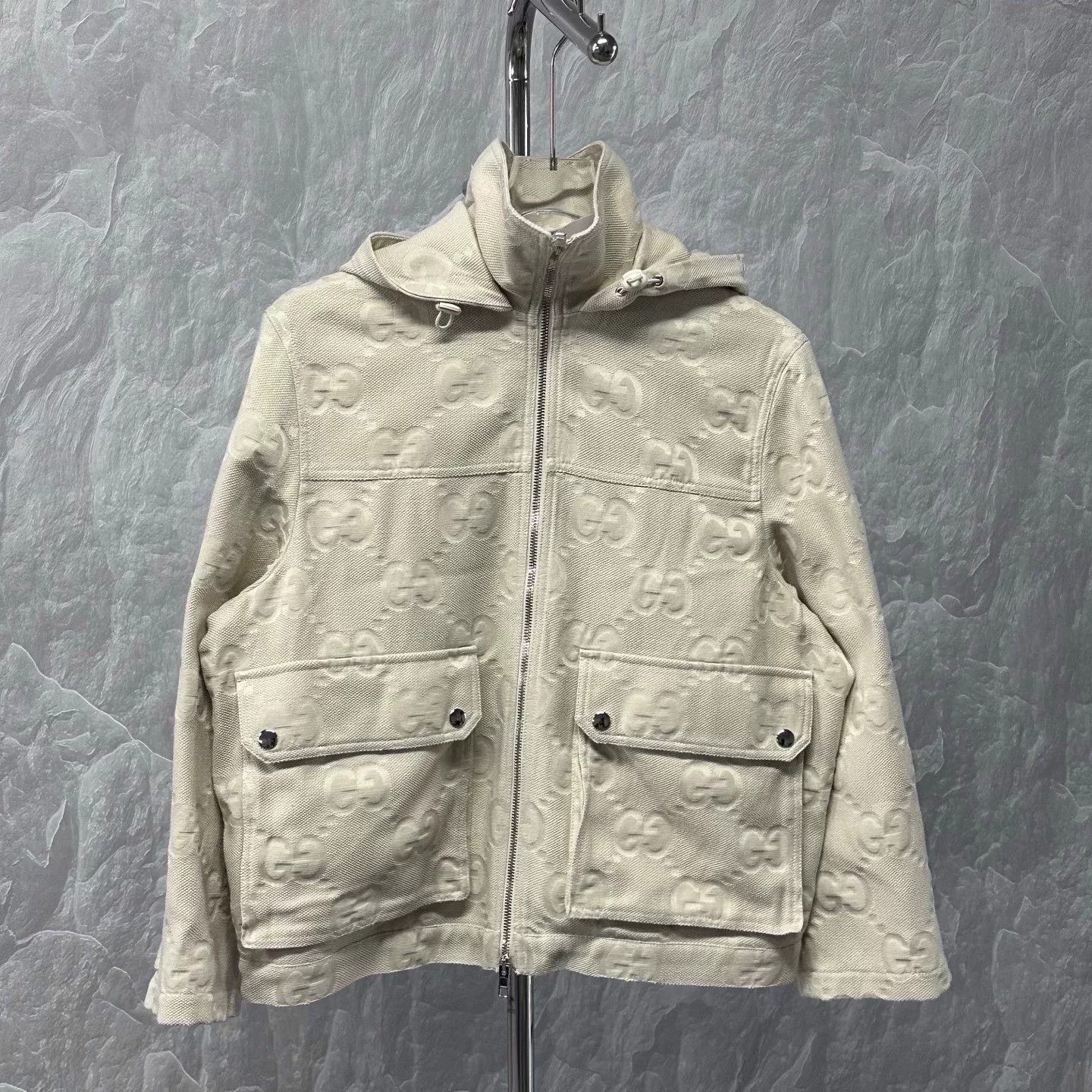 Gucci gucci all-over double g hooded jacket Size S / US 4 / IT 40 - 2 Thumbnail