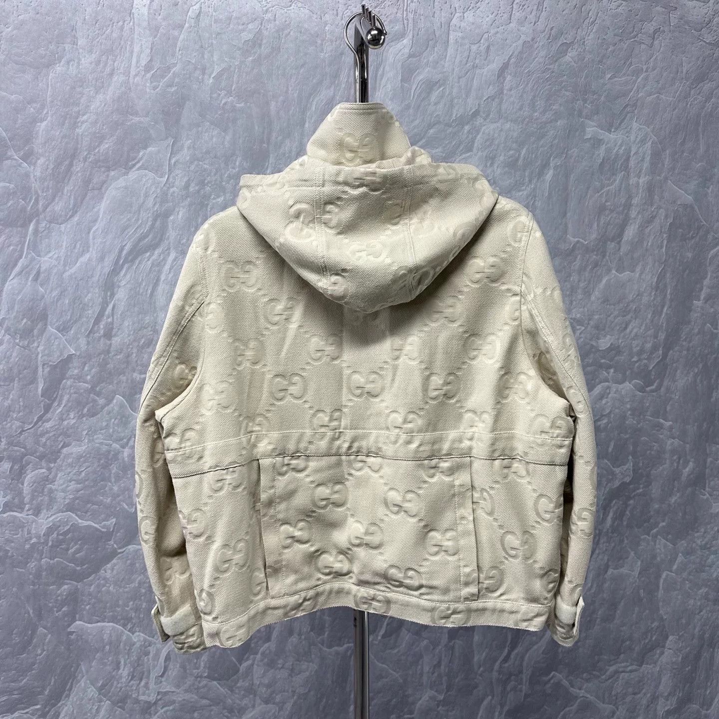 Gucci gucci all-over double g hooded jacket Size S / US 4 / IT 40 - 5 Thumbnail