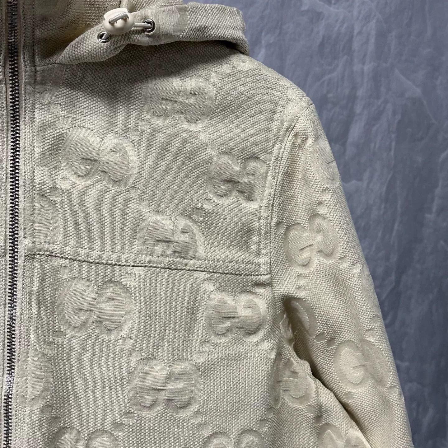 Gucci gucci all-over double g hooded jacket Size S / US 4 / IT 40 - 4 Thumbnail