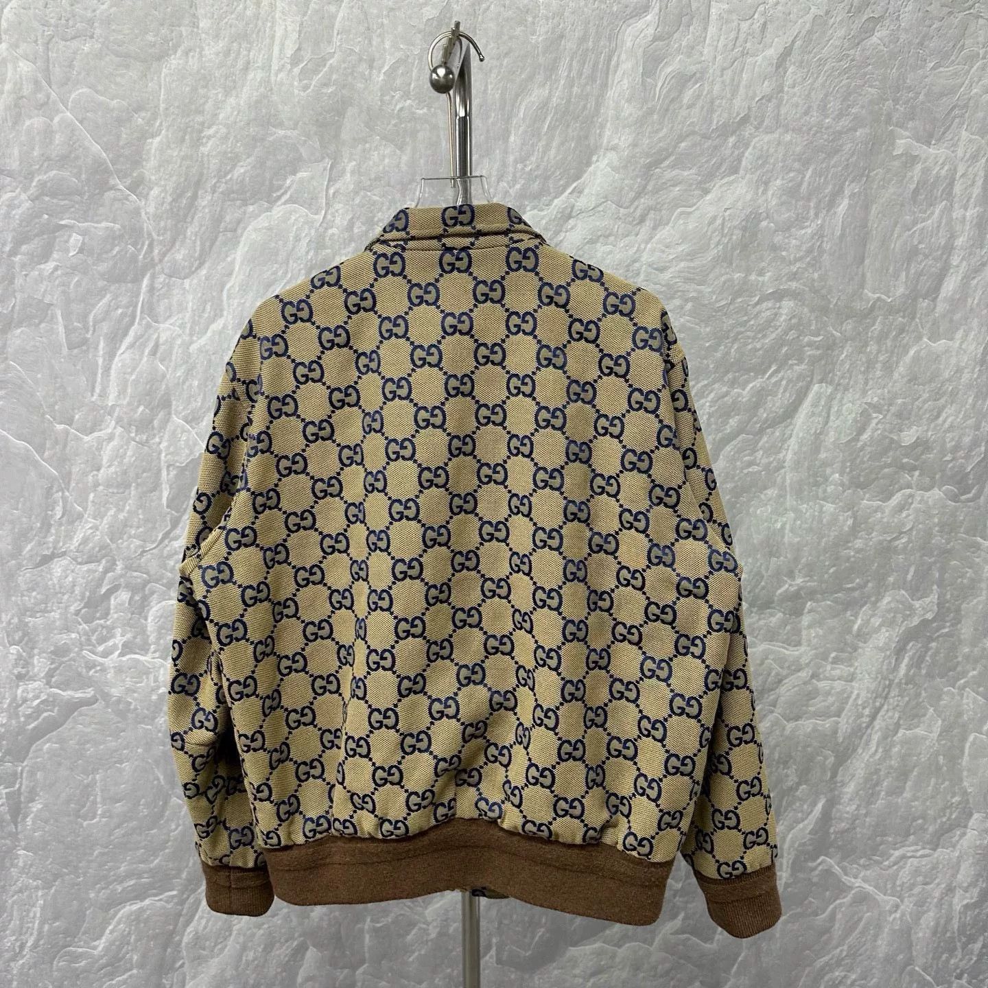 Gucci blue floral GG patterned zip-up jacket Size US L / EU 52-54 / 3 - 4 Thumbnail