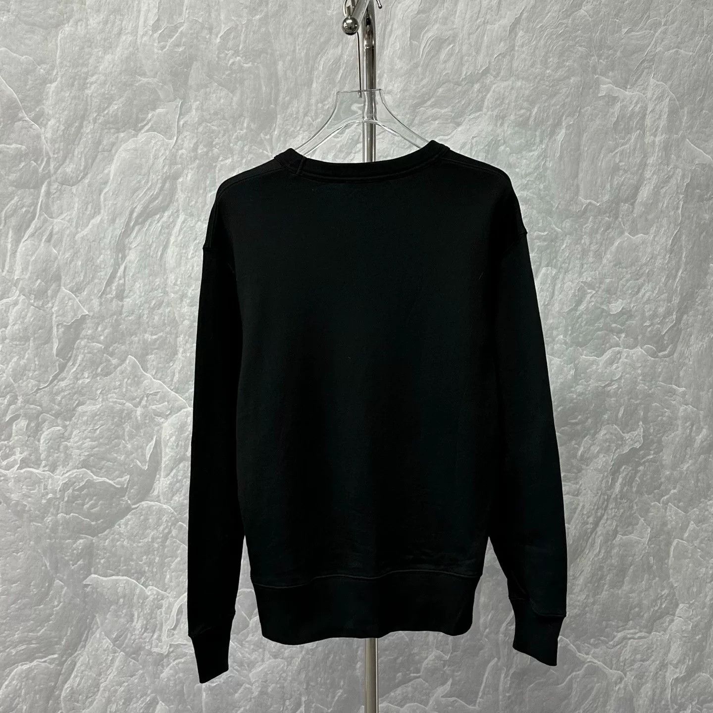 Acne Studios black embroidered logo sweatshirt by Acne Studios Size US S / EU 44-46 / 1 - 4 Thumbnail
