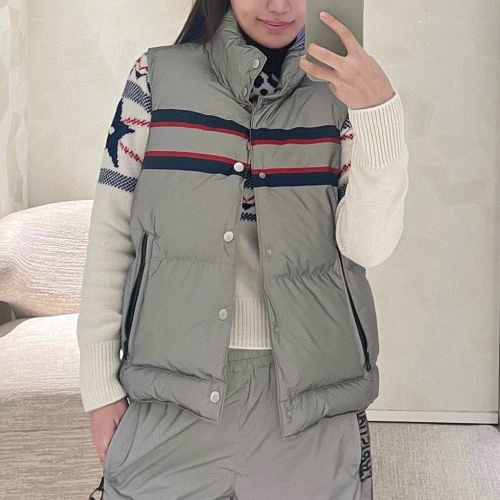 Dior dior striped puffer vest with high collar Size US S / EU 44-46 / 1 - 6 Thumbnail