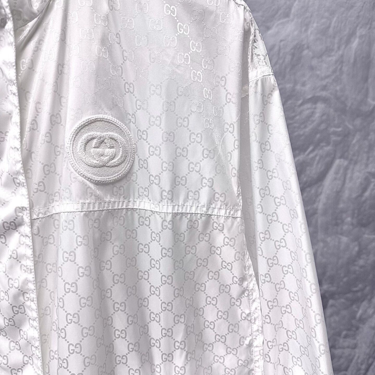 Gucci gucci white double g print hoodie jacket Size M / US 6-8 / IT 42-44 - 3 Thumbnail