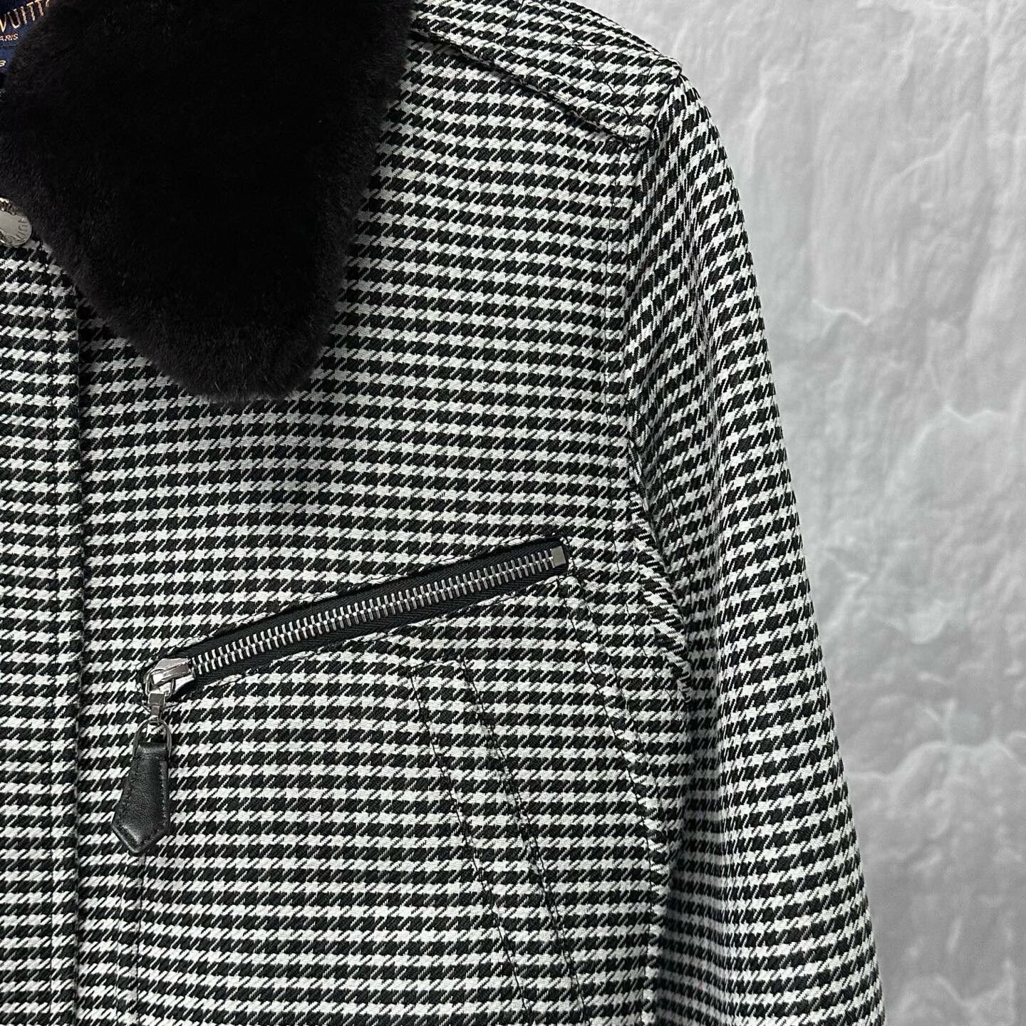 Louis Vuitton louis vuitton houndstooth zip wool jacket Size M / US 6-8 / IT 42-44 - 3 Thumbnail