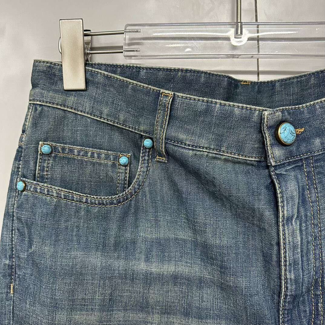 Louis Vuitton Louis Vuitton Vintage Flare Denim Pants 31 Size 31" - 3 Thumbnail