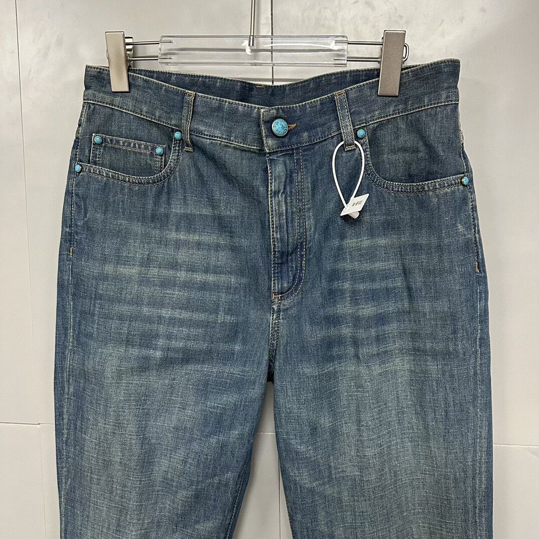 Louis Vuitton Louis Vuitton Vintage Flare Denim Pants 31 Size 31" - 2 Thumbnail