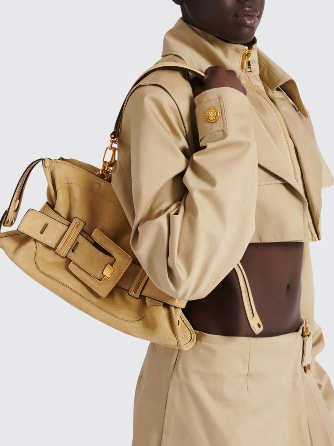Balmain Balmain Shoulder Bag Woman Beige Size ONE SIZE - 2 Thumbnail