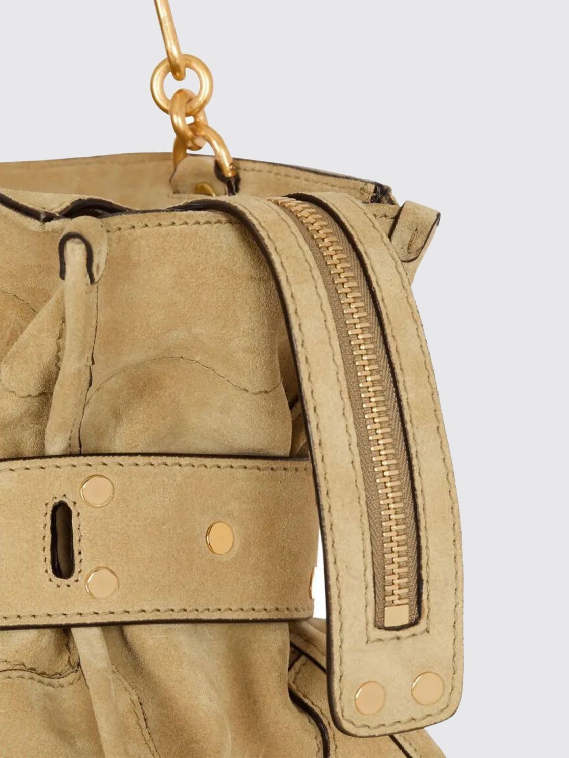 Balmain Balmain Shoulder Bag Woman Beige Size ONE SIZE - 4 Thumbnail