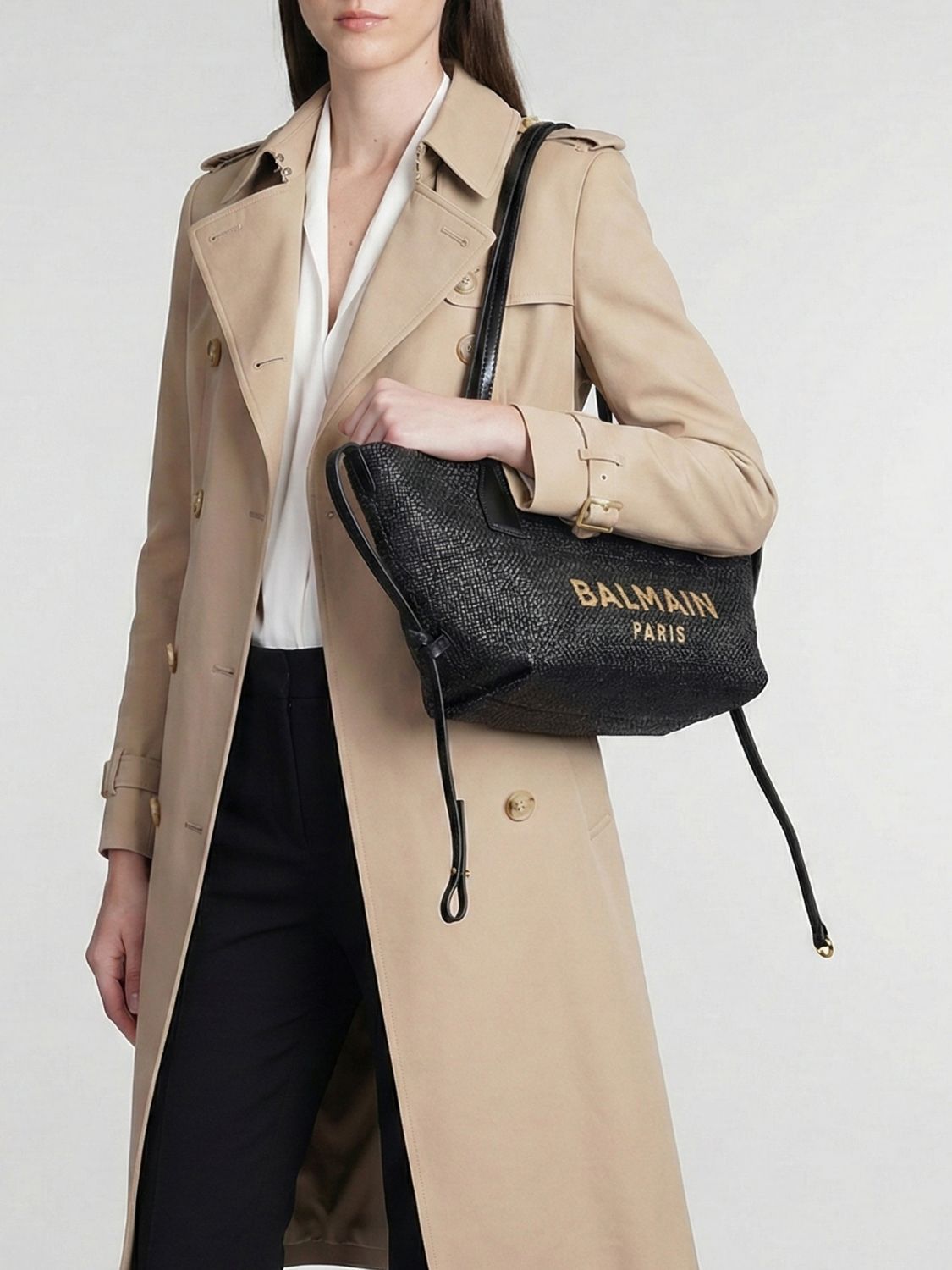Balmain Balmain Tote Bag Woman Black Size ONE SIZE - 2 Thumbnail