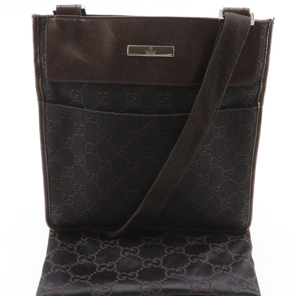 Gucci Gucci Gucci GG Canvas Shoulder Bag Textile Shoulder Bag 27639 DUTY FREE for USA Size ONE SIZE - 18 Thumbnail