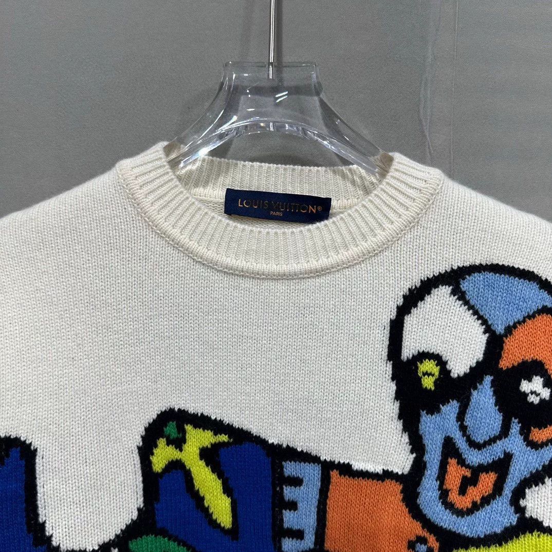Louis Vuitton louis vuitton abstract cartoon alien sweater Size US L / EU 52-54 / 3 - 2 Thumbnail