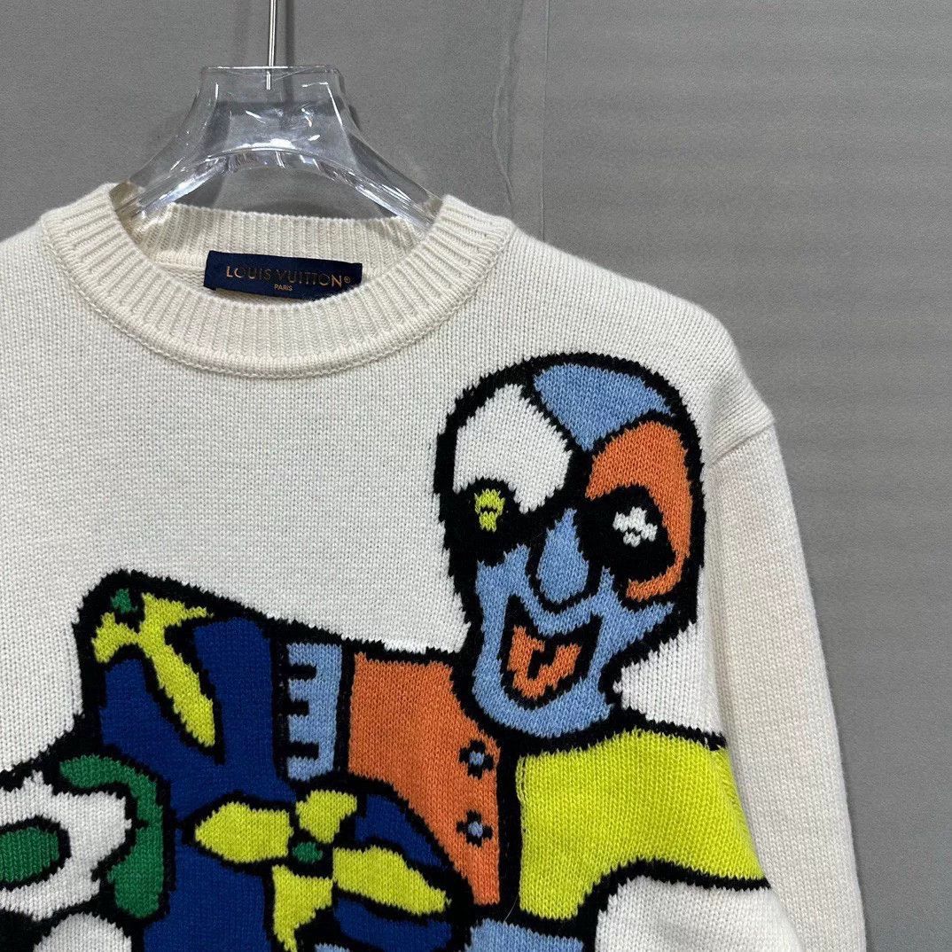 Louis Vuitton louis vuitton abstract cartoon alien sweater Size US L / EU 52-54 / 3 - 3 Thumbnail