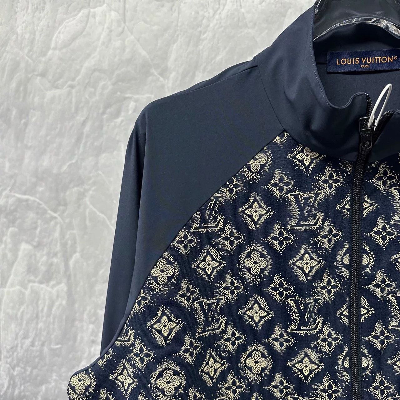 louis vuitton full print stand collar jacket