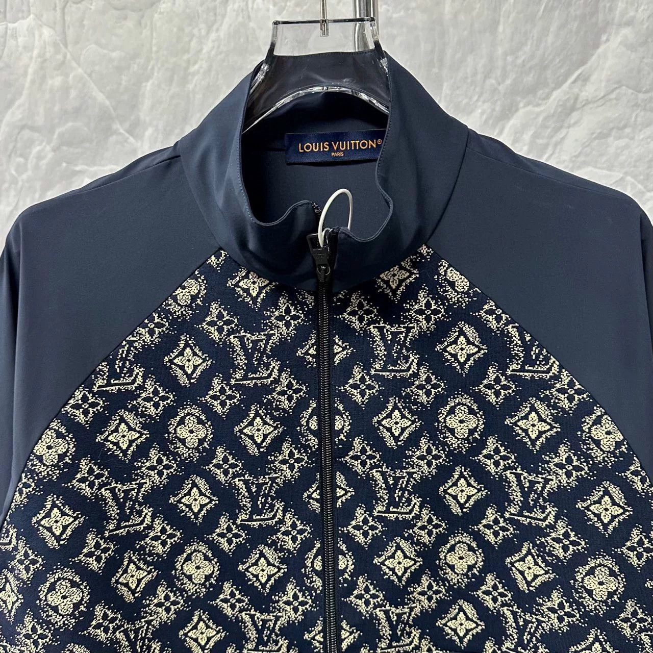 louis vuitton full print stand collar jacket