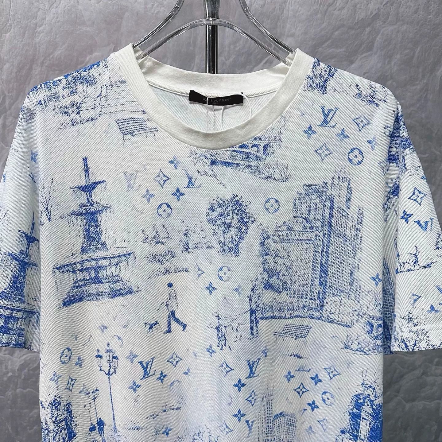 Louis Vuitton louis vuitton cityscape print short sleeve t-shirt Size US XXL / EU 58 / 5 - 2 Thumbnail