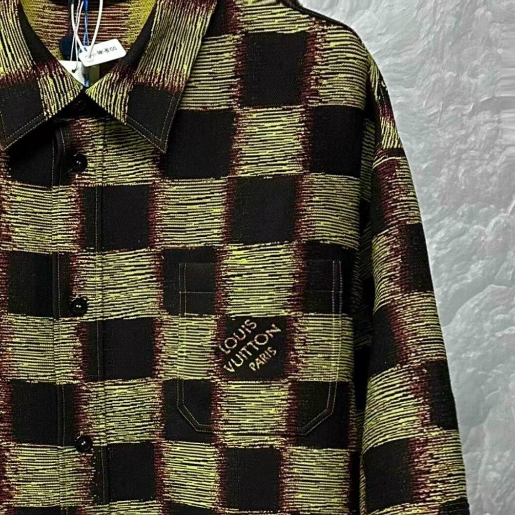 Louis Vuitton louis vuitton black yellow checkered shirt Size US XXL / EU 58 / 5 - 3 Thumbnail