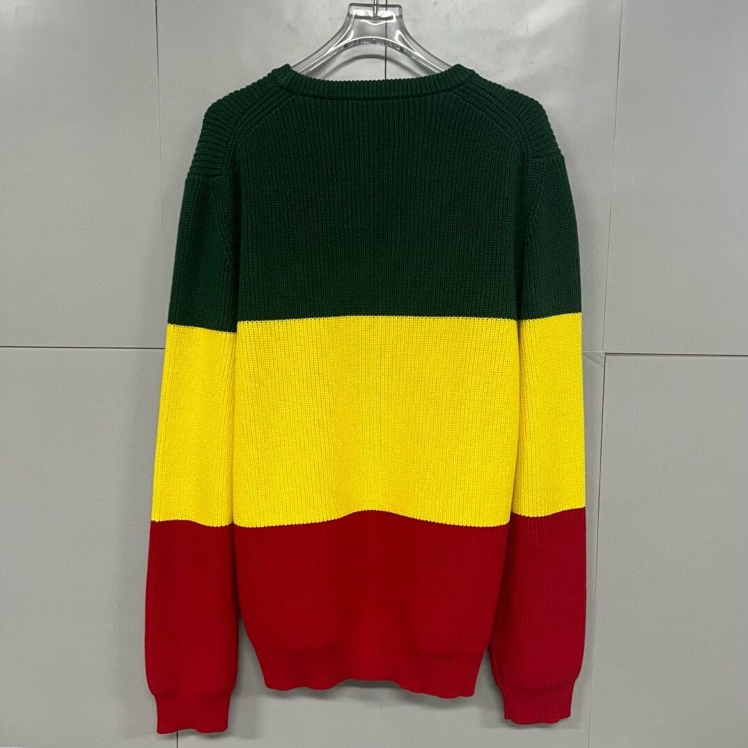 Louis Vuitton louis vuitton green and yellow sweater Size US XL / EU 56 / 4 - 4 Thumbnail