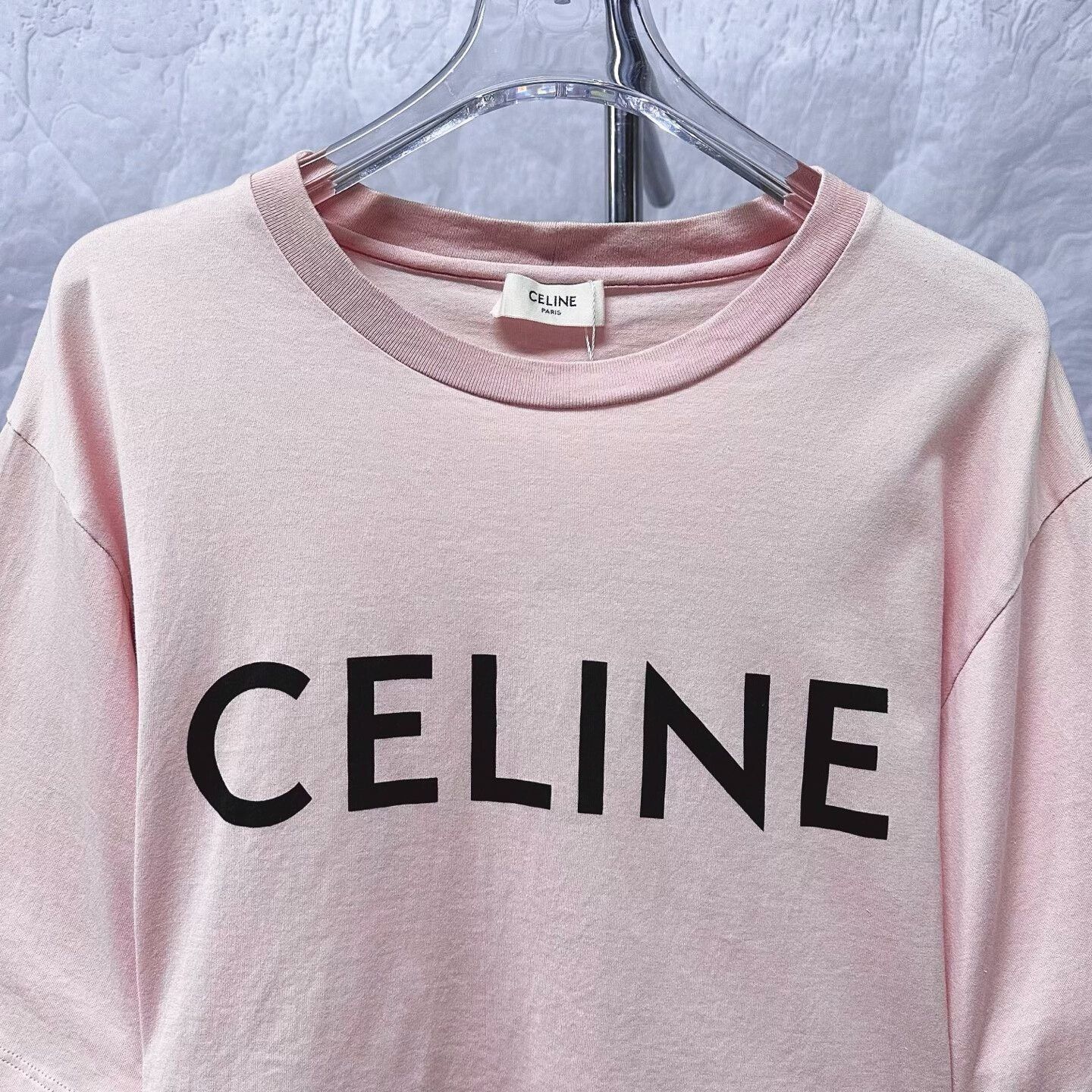 Celine pink celine short sleeve graphic tee Size S / US 4 / IT 40 - 3 Thumbnail