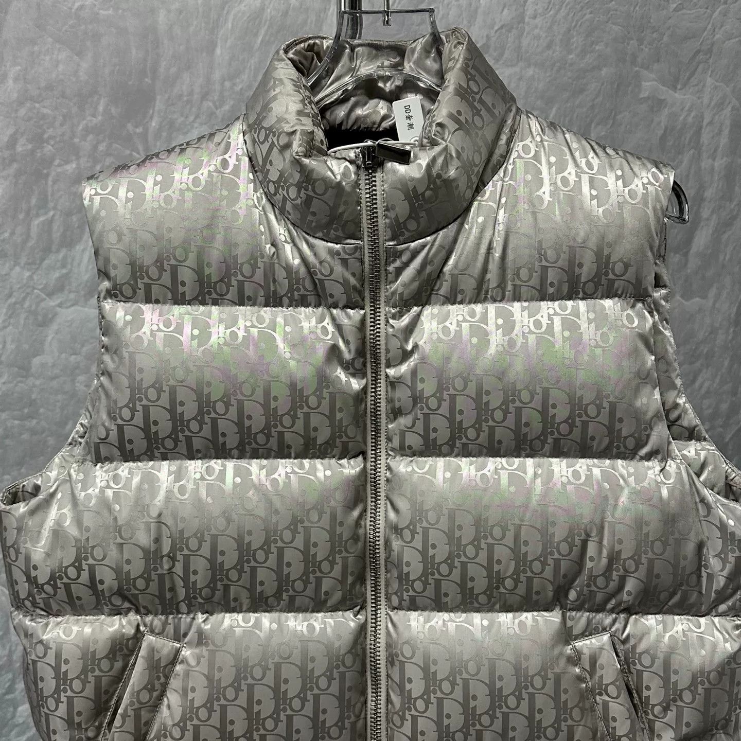 Dior Dior Logo Print Puffer Vest Size 48 Size US L / EU 52-54 / 3 - 2 Thumbnail