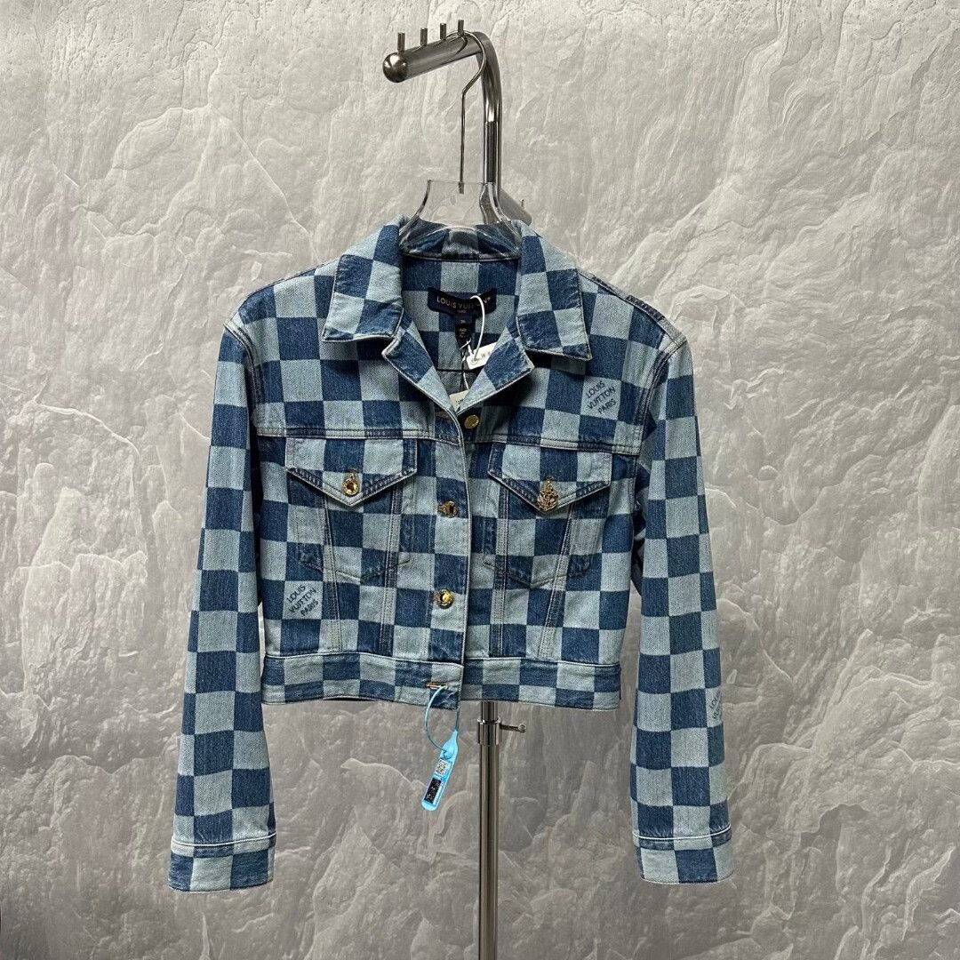 Louis Vuitton Louis Vuitton Checkerboard Denim Jacket Size S / US 4 / IT 40 - 2 Thumbnail