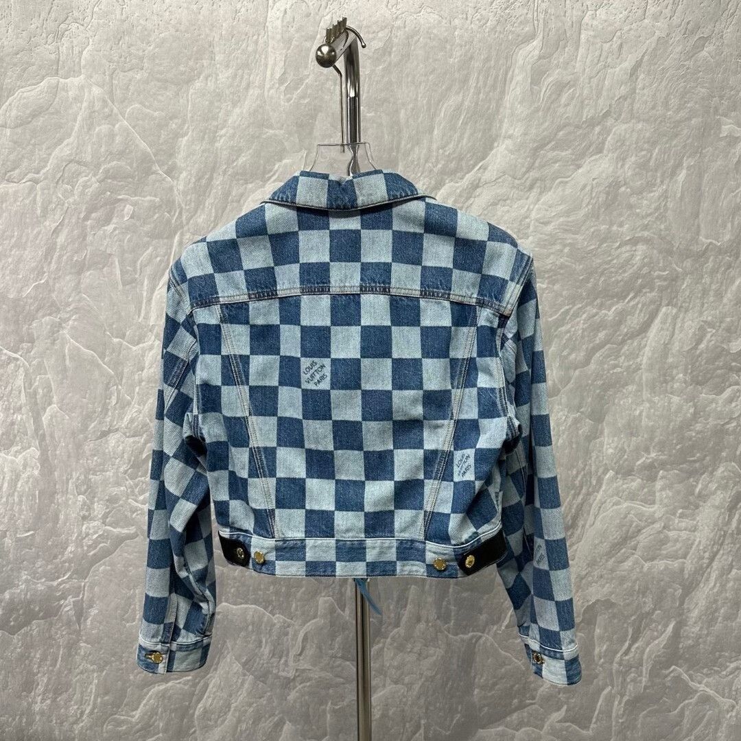 Louis Vuitton Louis Vuitton Checkerboard Denim Jacket Size S / US 4 / IT 40 - 5 Thumbnail