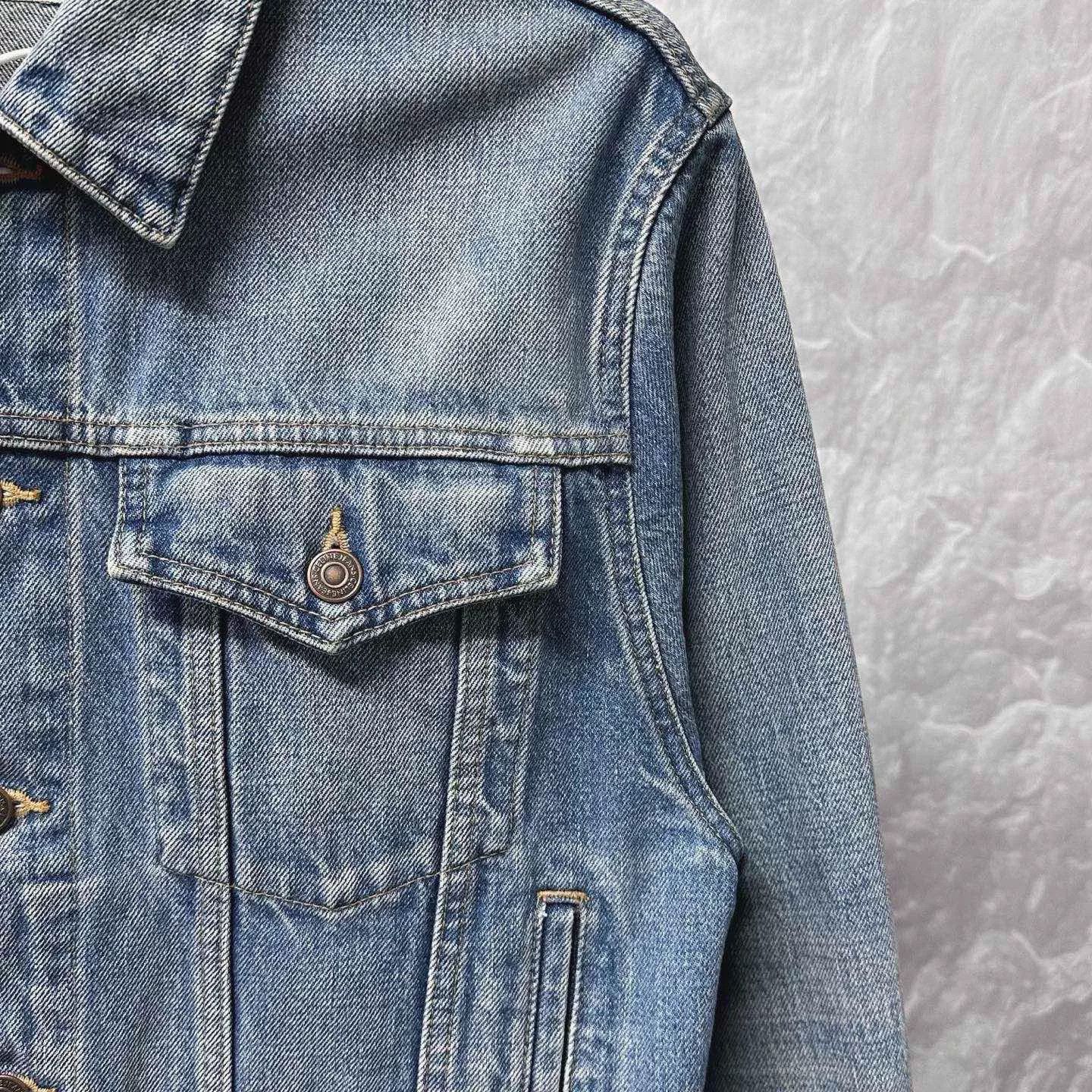 Celine celine pocket washed denim jacket xs Size XS / US 0-2 / IT 36-38 - 3 Thumbnail