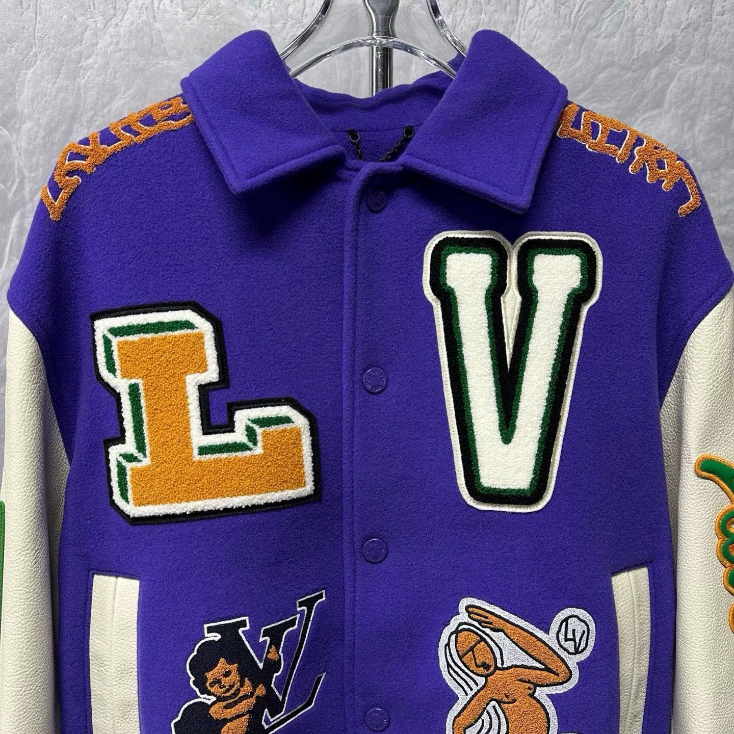 Louis Vuitton louis vuitton color-block varsity jacket Size US M / EU 48-50 / 2 - 2 Thumbnail