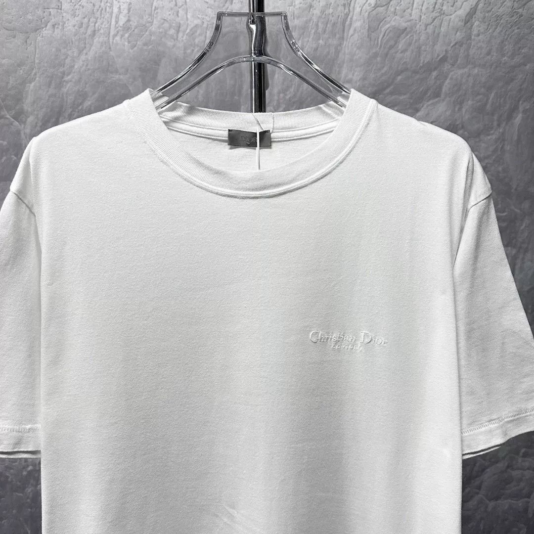 Dior dior embroidered logo short sleeve t-shirt Size US XL / EU 56 / 4 - 2 Thumbnail
