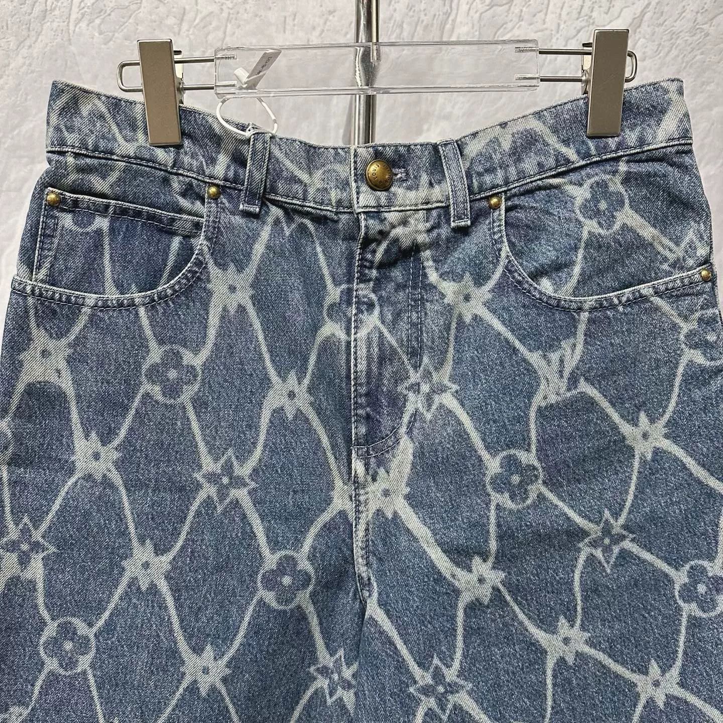 Louis Vuitton louis vuitton patterned denim shorts size 28 Size 28" / US 6 / IT 42 - 3 Thumbnail