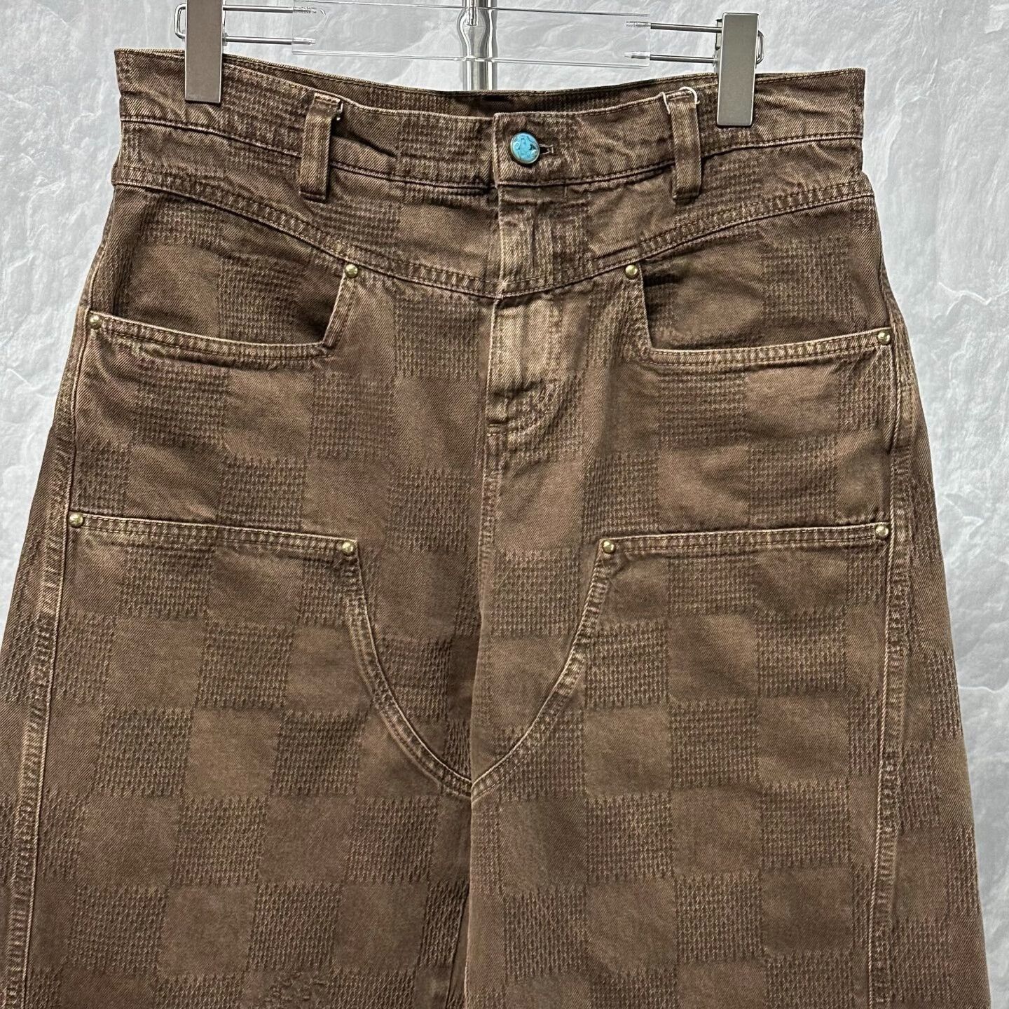 Louis Vuitton Louis Vuitton Checkered Denim Long Pants Size US 30 / EU 46 - 2 Thumbnail