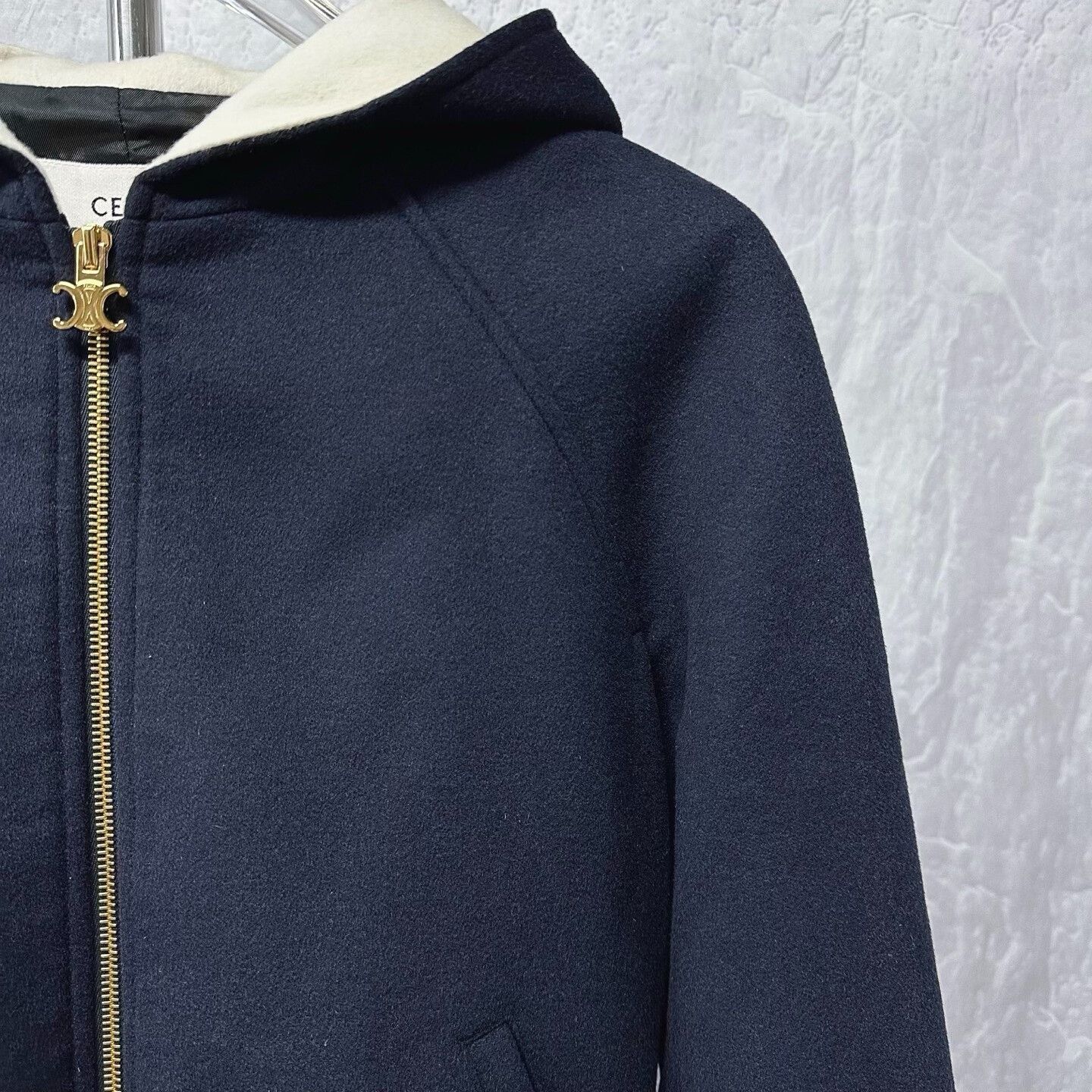 Celine celine embroidered hooded zip-up jacket Size S / US 4 / IT 40 - 4 Thumbnail