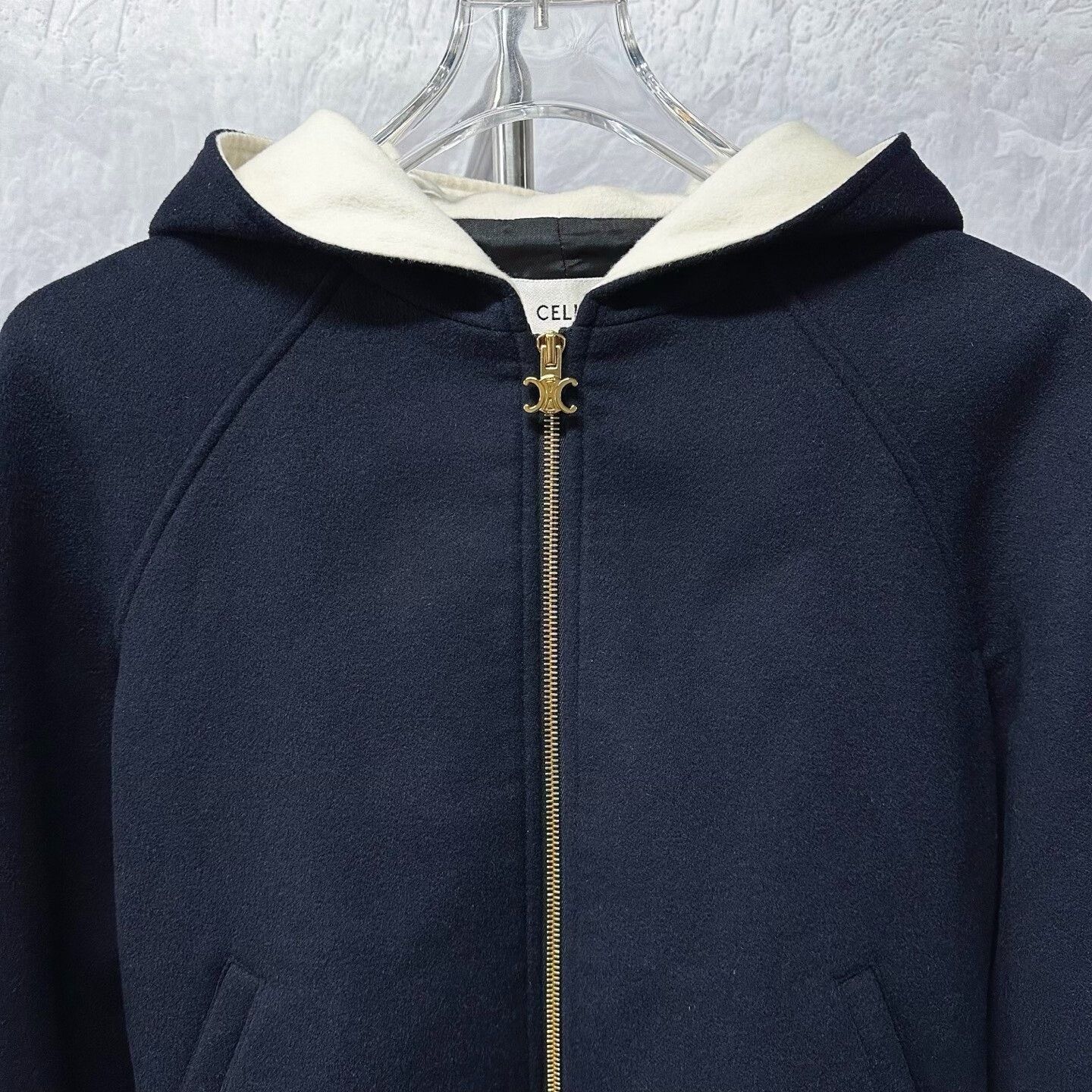 Celine celine embroidered hooded zip-up jacket Size S / US 4 / IT 40 - 3 Thumbnail