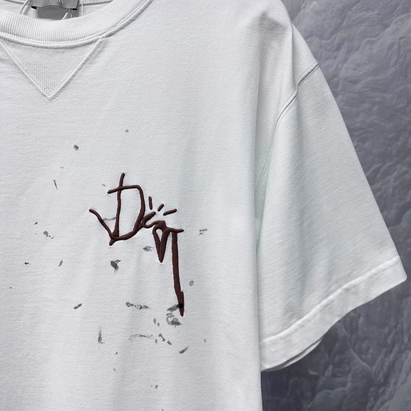Dior dior travis scott paint logo t-shirt Size US XL / EU 56 / 4 - 3 Thumbnail
