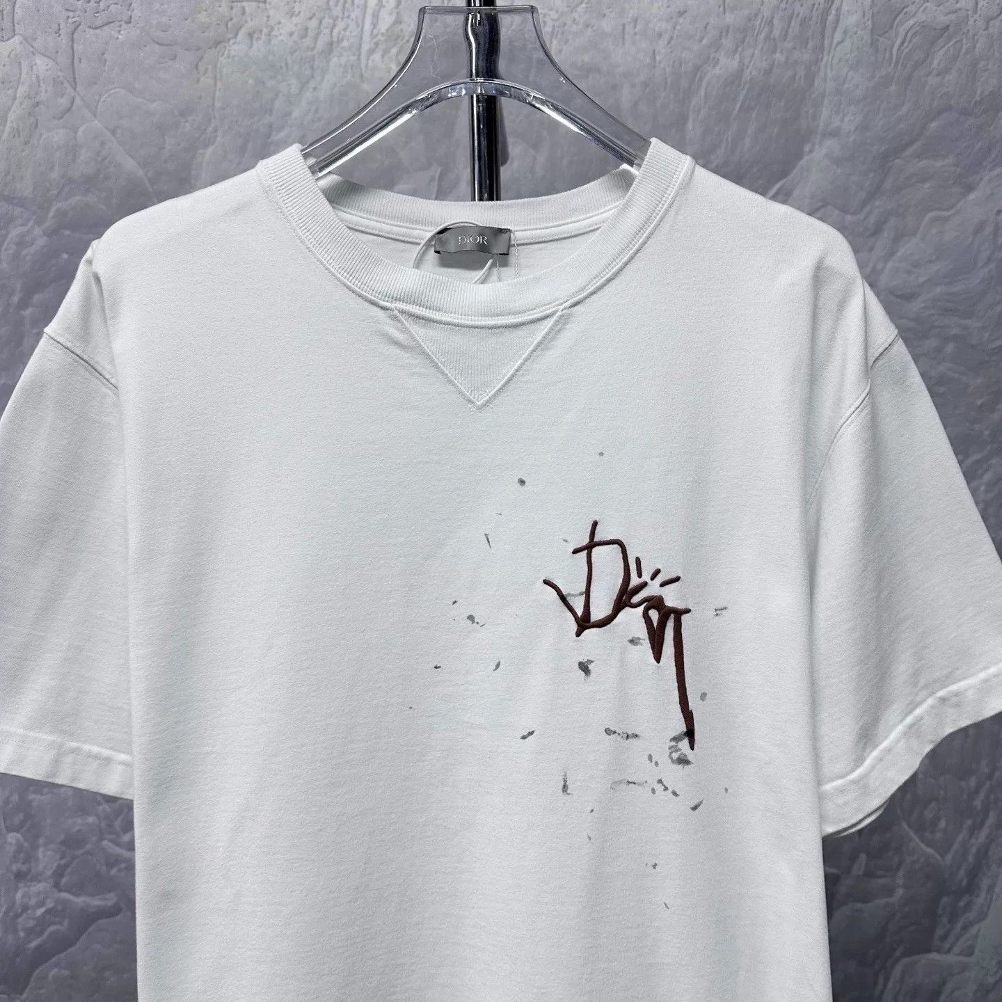 Dior dior travis scott paint logo t-shirt Size US XL / EU 56 / 4 - 2 Thumbnail