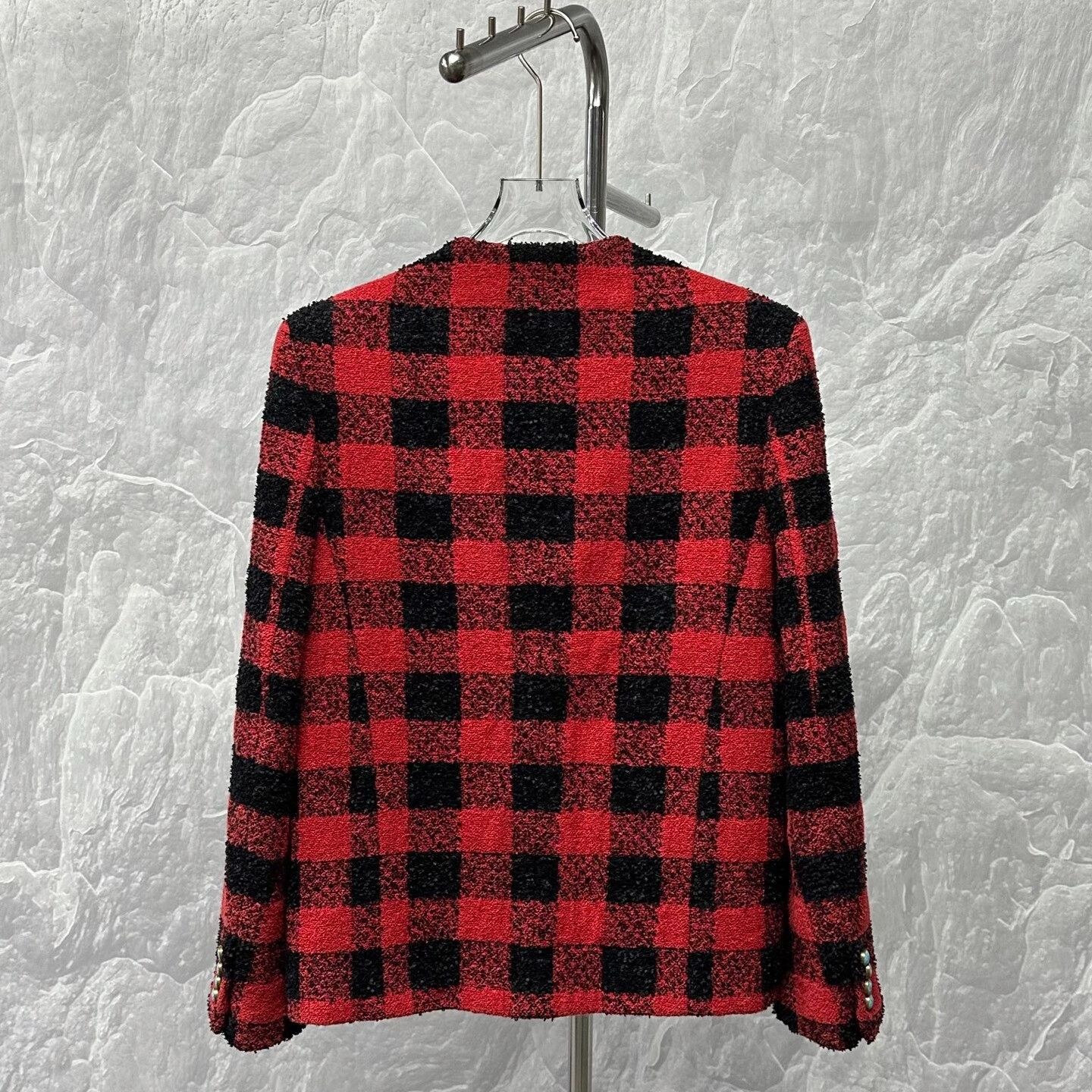 Louis Vuitton louis vuitton red and black checked coat Size US L / EU 52-54 / 3 - 4 Thumbnail