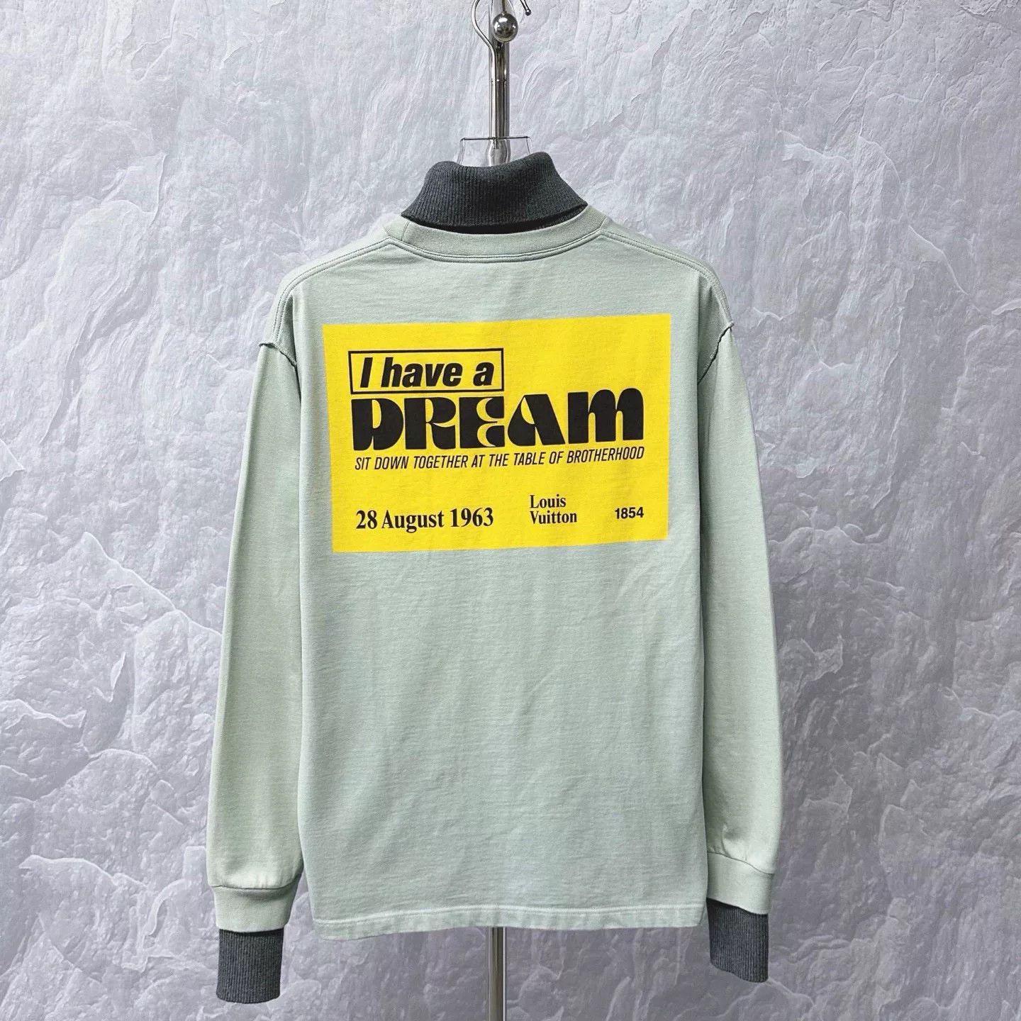 Louis Vuitton louis vuitton high-neck sweatshirt in green Size US M / EU 48-50 / 2 - 4 Thumbnail