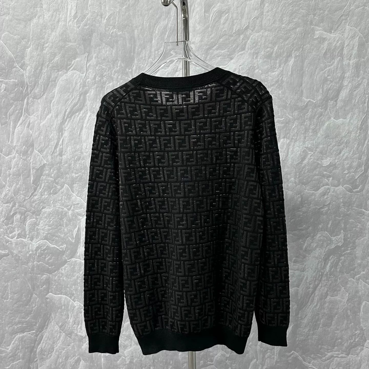 Fendi fendi double f knit long sleeve top Size XL / US 12-14 / IT 48-50 - 4 Thumbnail