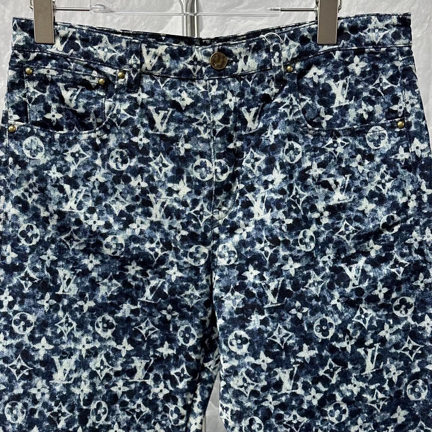 Louis Vuitton louis vuitton denim pants with iconic pattern Size 30" / US 8 / IT 44 - 2 Thumbnail